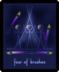 Four of Brushes