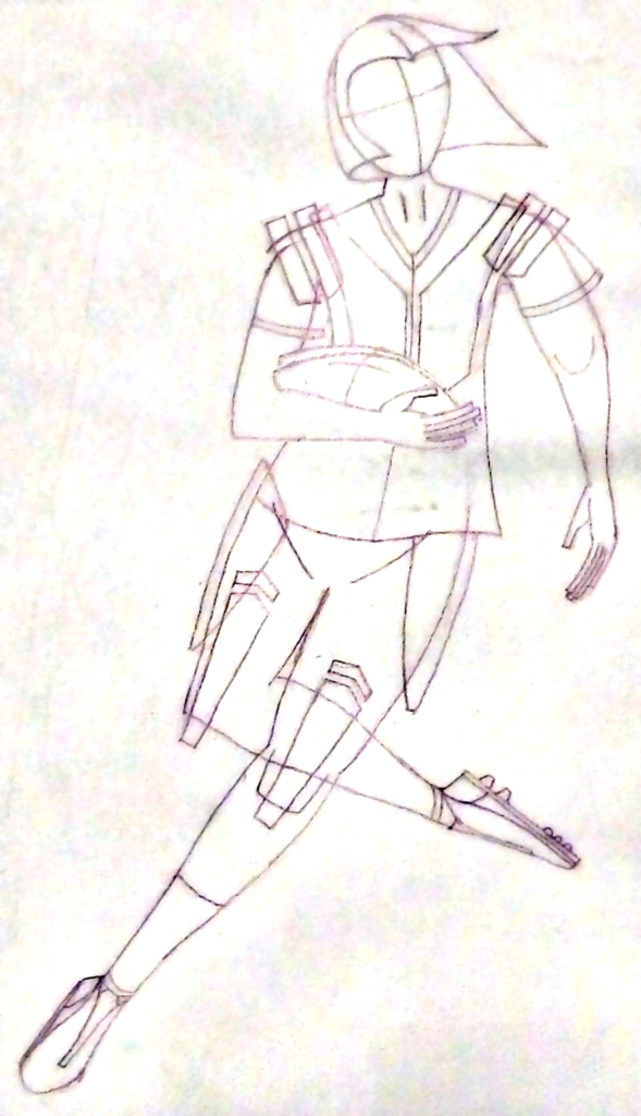 football-player-sketch